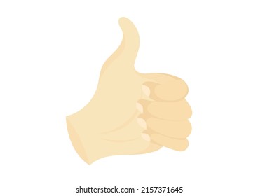 illustration of hand with thumb raised with intention of liking