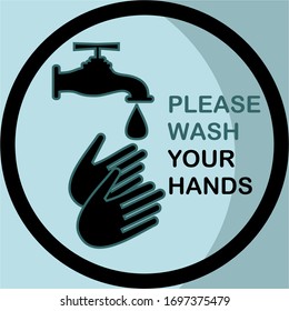 illustration of hand washing. hand wash design in cartoon style.