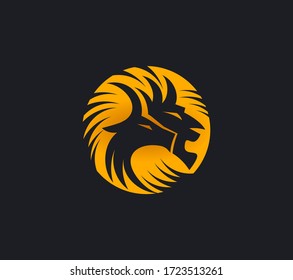 Illustration with hand-drawn chimera logo. Mystical beast.