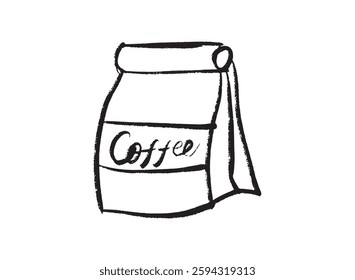 Illustration of an Handdrawn Coffee