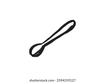 Illustration of an Handdrawn Coffee Spoon