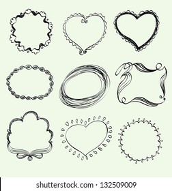 Illustration of Hand-Drawn Doodles and Design Elements.