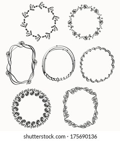 Illustration of Hand-Drawn Doodles and Design Elements.