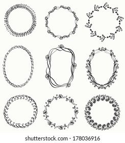 Illustration of Hand-Drawn Doodles and Design Elements.