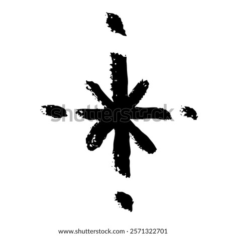 Illustration of hand-drawn footnotes with a touch of brush