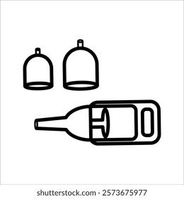 Illustration of a handheld cupping therapy device, used to create suction during the hijama procedure, on a white background.