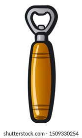 illustration of the handle bottle-opener