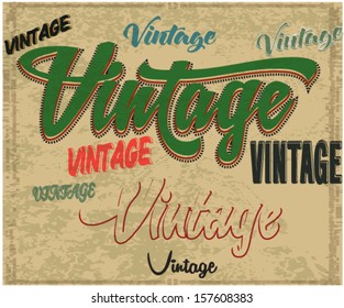 illustration handmade drawn-vintage