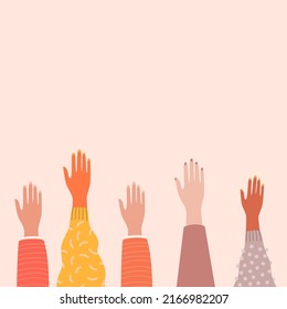 Illustration of hands reaching up