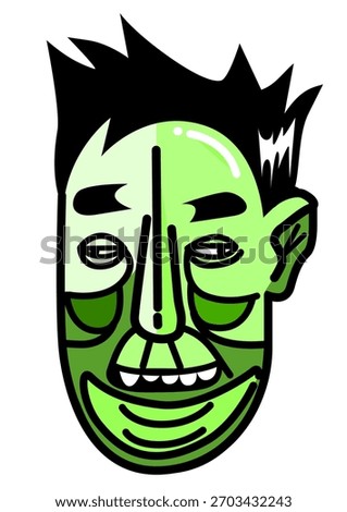  Illustration of a handsome man