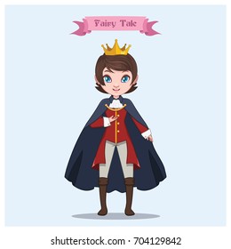 Illustration of a handsome prince