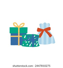 Illustration of a handwritten present