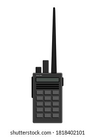 an illustration of handytalkie radio in 3D model