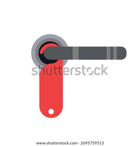 Illustration hang door do not disturb