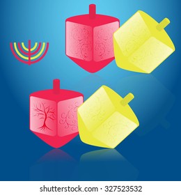 illustration for hanukkah