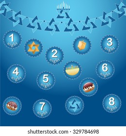 illustration for hanukkah