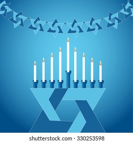 illustration for hanukkah