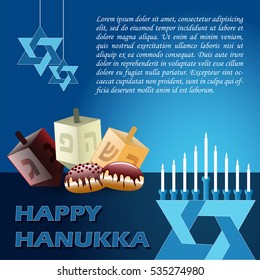 illustration for hanukkah
