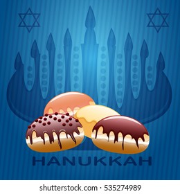 illustration for hanukkah