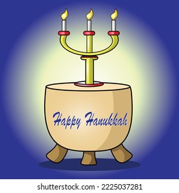 an illustration of a hanukkah celebration event