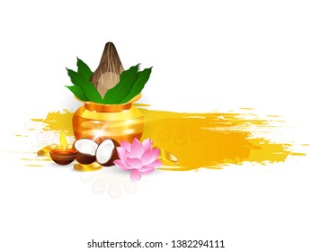 illustration of Happy Akshay Tritiya celebration for gold