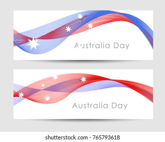 Illustration Of Happy Australia Day Header Or Banner Background.