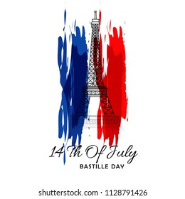 Illustration Of Happy Bastille Day.