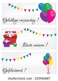 Illustration of Happy birthday card, birthday card