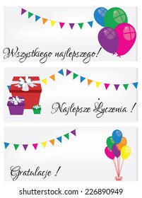 Illustration of Happy birthday card, birthday card