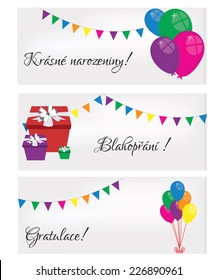 Illustration of Happy birthday card, birthday card