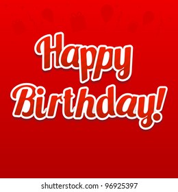 100,841 Happy birthday text red Images, Stock Photos & Vectors ...