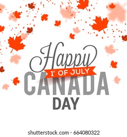 Illustration Happy Canada Daycanada Independence Day Stock Vector ...