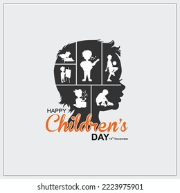 illustration of Happy Children's day concept