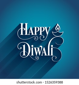 illustration of Happy Diwali for the celebration of Hindu community festival.