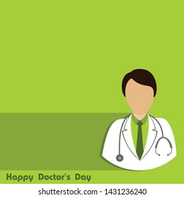 Illustration of Happy Doctors Day- 1 july stock Vector