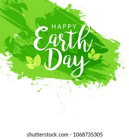 Illustration Of Happy Earth Day Poster or Banner Background.