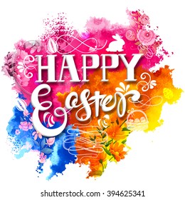 illustration of Happy Easter Background