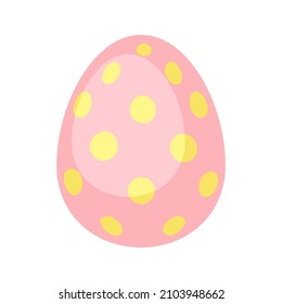 Ilustración del huevo decorativo de Pascua Feliz. Símbolo de caricatura de celebración.