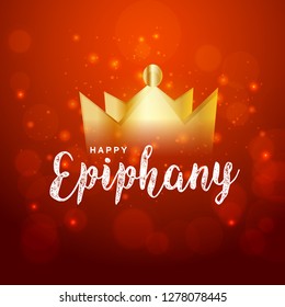 Illustration Of Happy Epiphany Background.