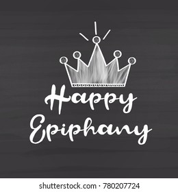 Illustration Of Happy Epiphany Day Greeting Card Design.