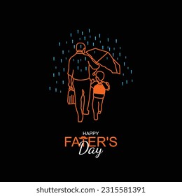 Illustration of Happy father's day concept