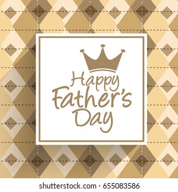 Illustration Of Happy Fathers Day Greeting Card Background.
