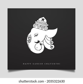 illustration of happy Ganesh Chaturthi, festival of India , vector, banner, poster, greeting card
