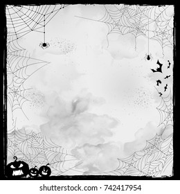 illustration of Happy Halloween holiday night celebration background