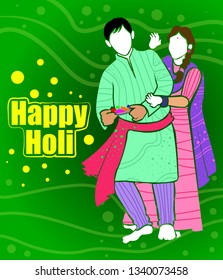 illustration of happy holi