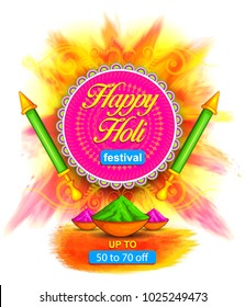 illustration for Happy holi indian festival