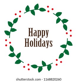 Illustration of Happy Holidays