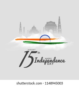 Illustration Of Happy Independence Day Background.