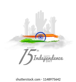 Illustration Of Happy Independence Day Background.