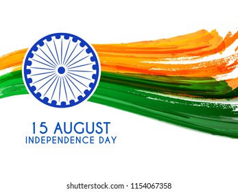 Illustration Of Happy Independence Day Background.